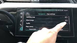 [e-tron] How to show range in navigation 2019 Audi E Tron