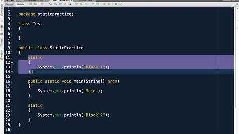 Lecture 16.4 : Demo – Static Block — [Abdul Bari] Java Course