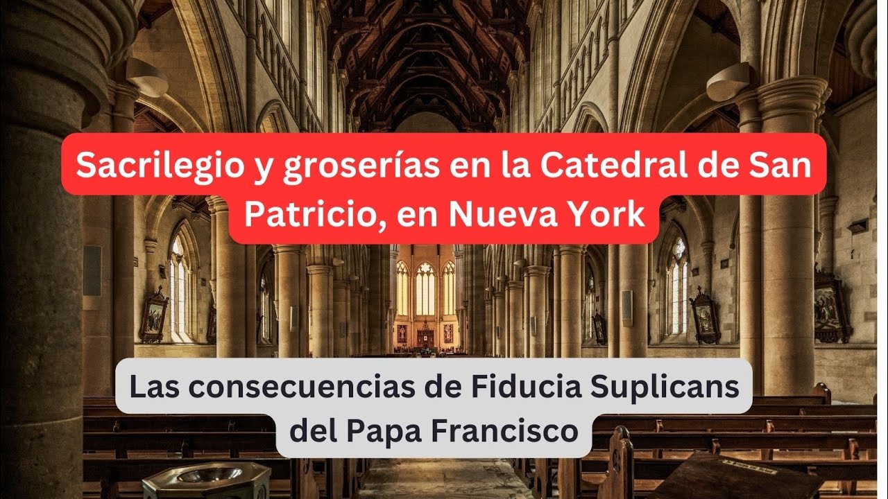 Sacrilegio, groserías y burlas en Catedral de San Patricio, en USA   SD 480p