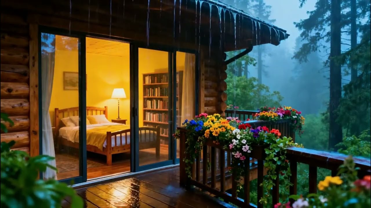 Sleep Through the Night 🌧️ Heavy Rain on the Roof