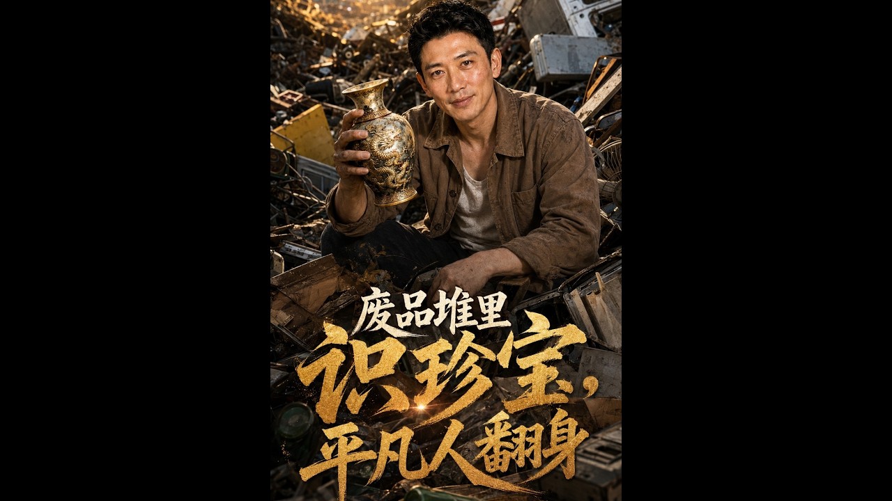 💥【一口氣看完】《廢品堆裡識珍寶，平凡人翻身》#短劇 #AI短劇 #逆襲 #drama #爽劇 #鯊魚先生🦈