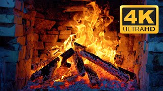 🔥 Burning Fireplace 4K Video For Relaxation | 3 Hours Of Relaxing Fireplace & Crackling Fire Sounds