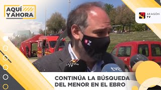 No cesa la búsqueda del menor de 13 años que desapareció el pasado sábado en el Ebro