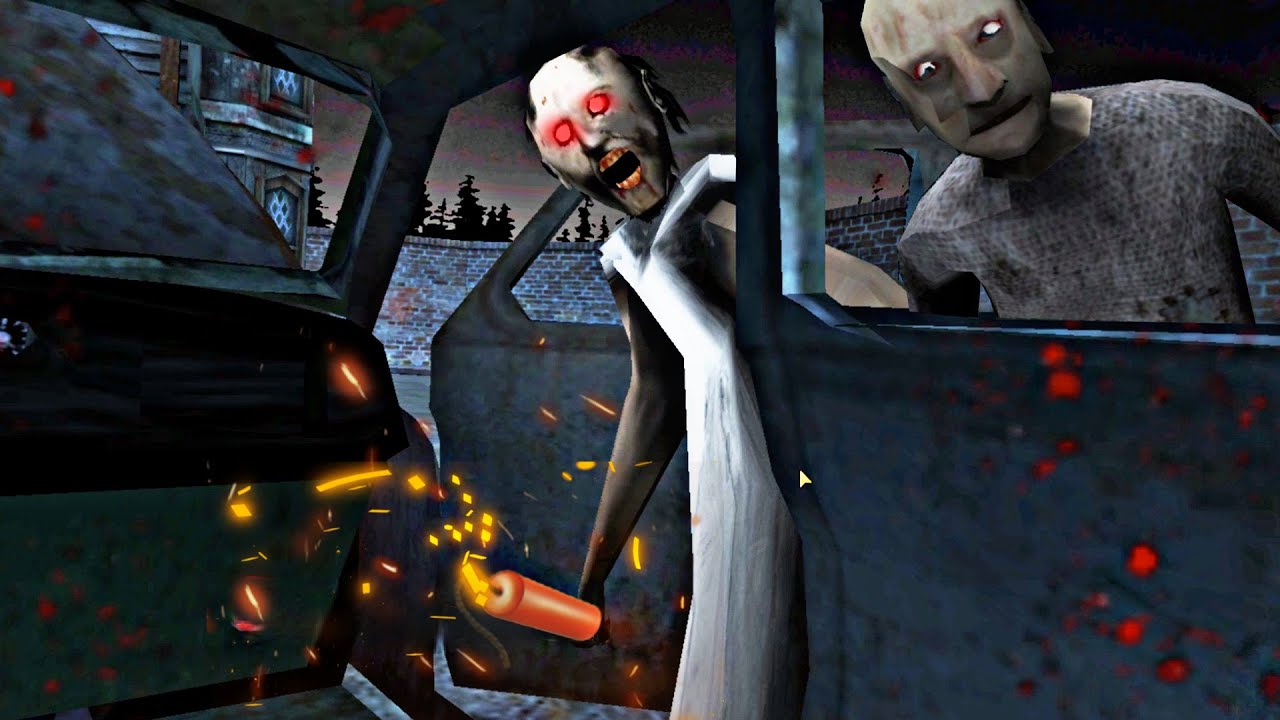 GRANNY me METE en el COCHE LANZA una BOMBA | Granny 3 [FINAL MALO] (Horror Game) - YouTube