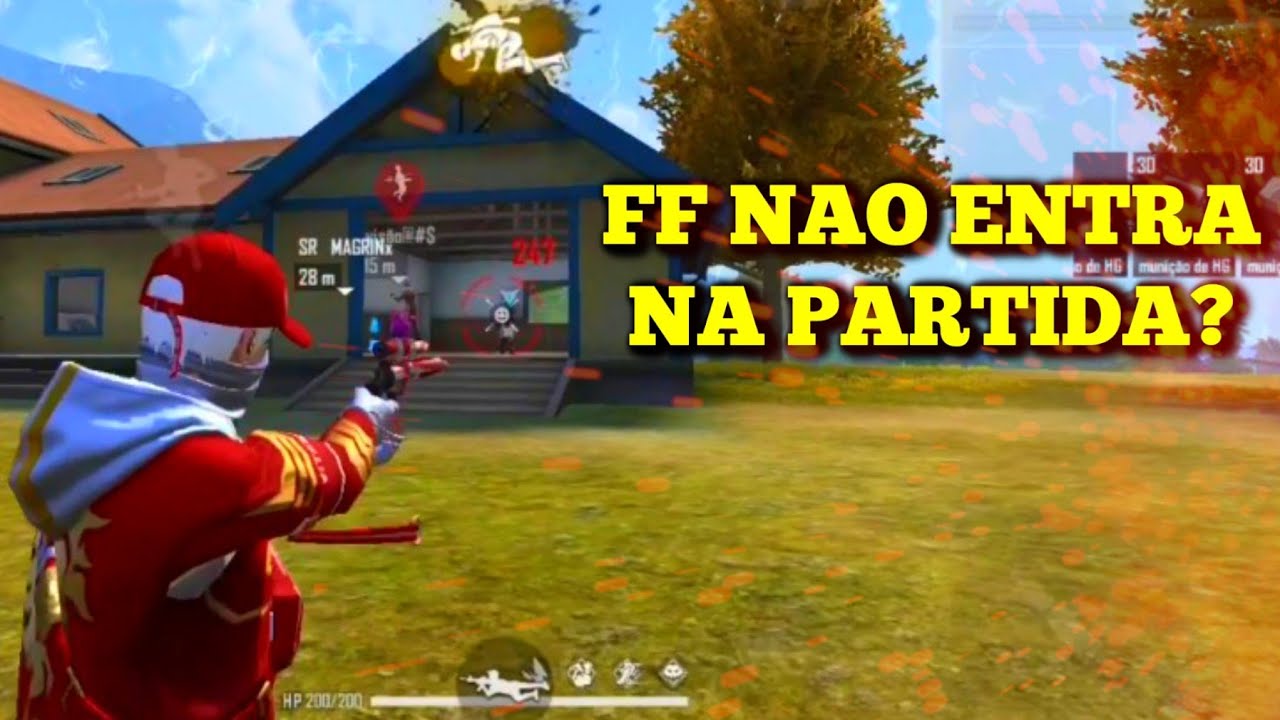 RESOLVIDO!! O QUE FAZER QUANDO O FREE FIRE NÃO ENTRA NA PARTIDA - YouTube