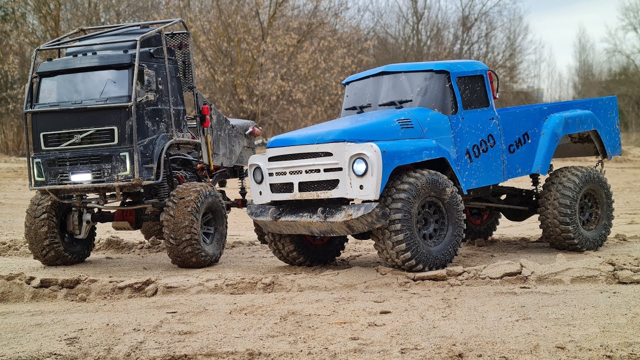 ЗИЛ 1000 сил старался как мог против VOLVO 4x4 ... RC Extreme OFFroad ...