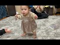 【新年】速報❗️いちかが立った😳‼️【8ヶ月赤ちゃん】