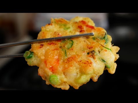 Seafood Pancakes (Haemul-jeon: 해물전)