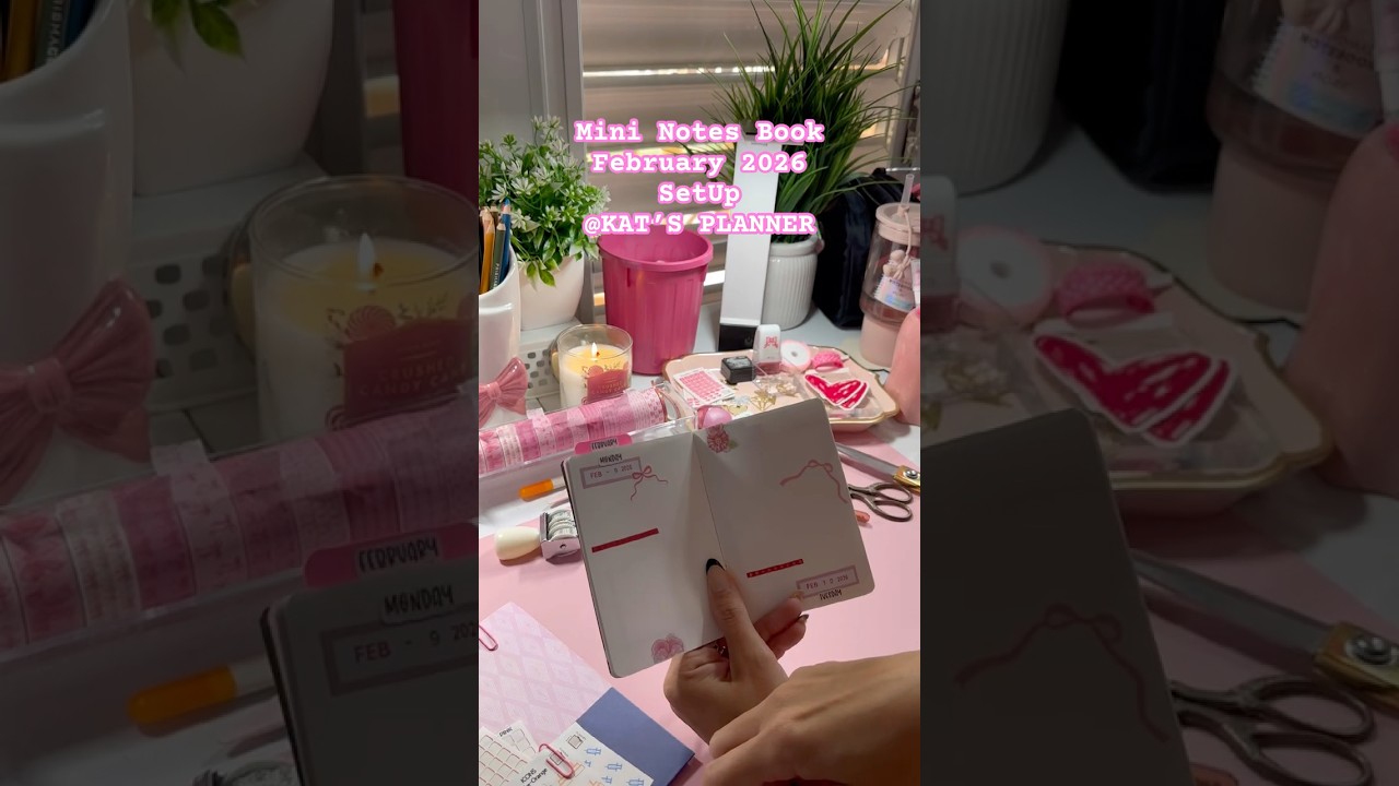 Mini Notes Book | February 2026 | Set Up | planner | 