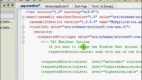 How to grant your VB.Net application administrator privileges under Windows Vista & 7