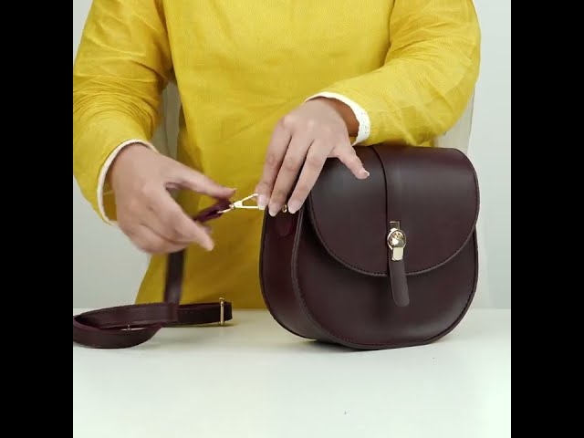 Turin Handbag Maroon by ASTORE class=