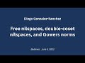 Free nilspaces, double coset nilspaces, and Gowers norms