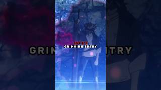 Asta's grimoire entry 💯💀 || Black clover🍀 #blackclover #asta #yuno #anime #shorts #youtubeshorts