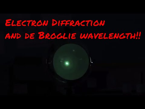 Electron Diffraction - Evidence for Wave-Particle Duality of Electrons and de Broglie wavelength
