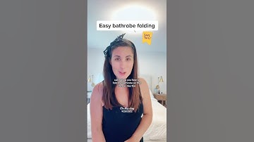 How to fold a bathrobe (home organizer edition) 🧺 #getorganized #homeorganizer #homeorganization