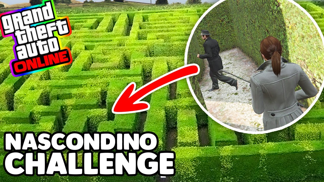 Gta 5 Challenge ITA - Nascondino pazzo nel labirinto pazzo! giochi uniti