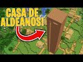 Encontramos la CASA DE TIERRA MAS ALTA de la ALDEA de MINECRAFT! 😂 ¿Tesoro de los aldeanos?