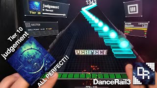 [ DanceRail3 ] judgement - Tier 10 ALL PERFECT!! (Max -18) screenshot 5