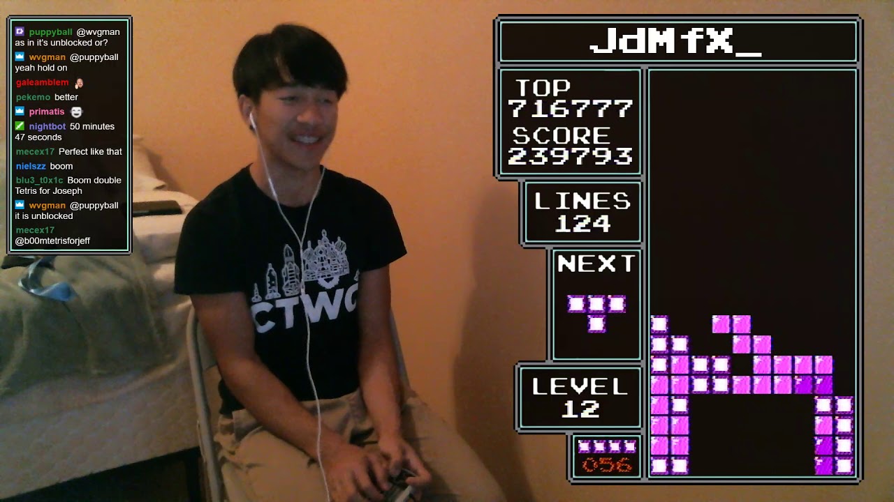 NES TETRIS - 313 Lines (Former) World Record - 12/14/2018 - YouTube