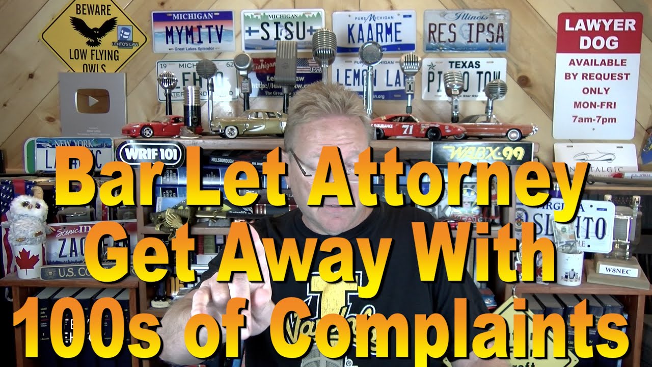 Bar Let Atty Get Away w/Hundreds of Complaints