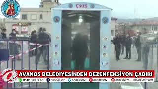 (NEVŞEHİR)  AVANOS BELEDİYESİNDEN DEZENFEKSİYON ÇADIRI