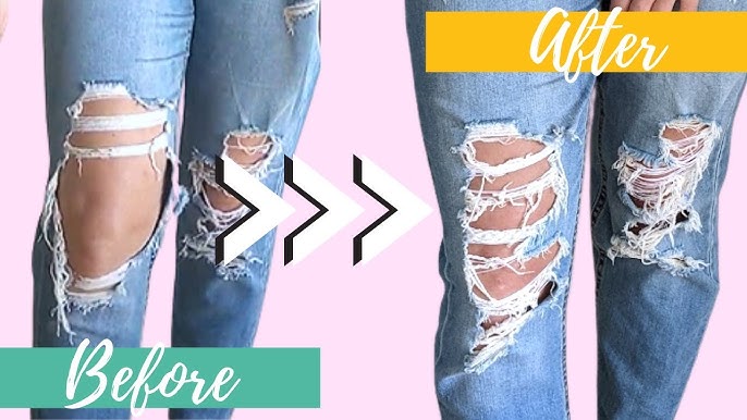 FIX Holes in Jeans in 5 Minutes or Less, Repair Ripped and Torn Jeans