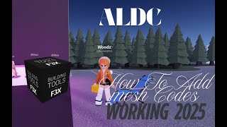 How to Use Mesh in BTools (F3X) on Roblox | ALDC Build Tutorial!