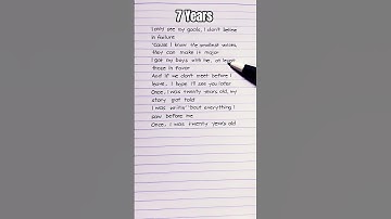 Thumbnail of 7 Years - Lukas Graham ( Speed Up ) Part 3 #subscribe #lyrics #nostalgia #shorts