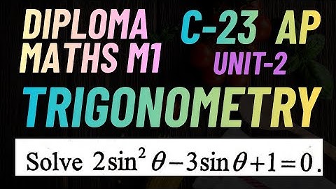Trigonometric Equations@maths naresh eclass
