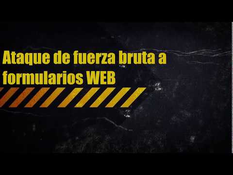 Ataques de fuerza bruta a formularios web