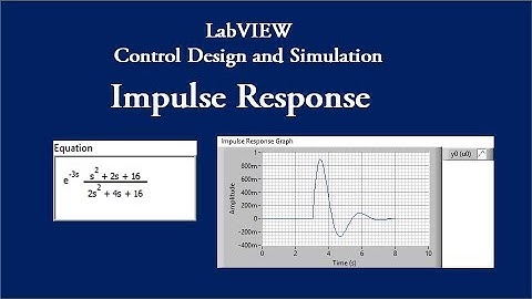 Impulse Response |Control System Experiment | LabVIEW