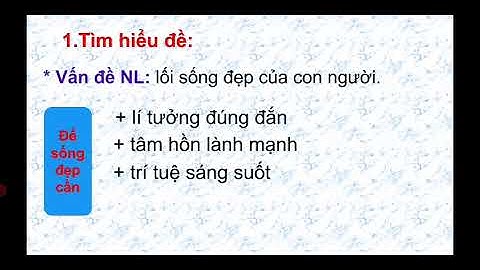 Văn nghị luận ôi sống đẹp là gì hỡi bạn năm 2024