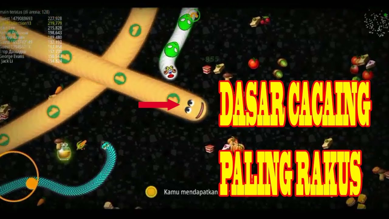 DASAR !! CACING RAKUS MOD apk WORMS ZONE.IO TERBESAR