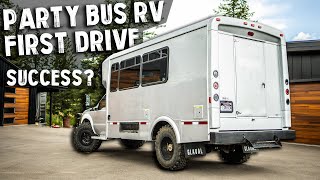 WERE BACK! The Party Bus RV First Drive, Fixing Issues, Adding Wolfbox G900 TriPro For Visibility