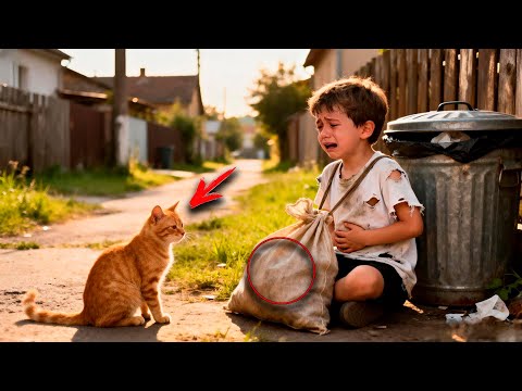 Ruddy Cat Saves Starving Homeless Boy And Gives Him A New Life