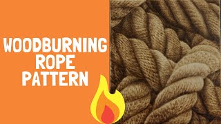 Pyrography Tutorial: Woodburning Rope Pattern
