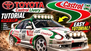 Toyota Celica Castrol Rally Livery Design tutorial | Car Parking Multiplayer