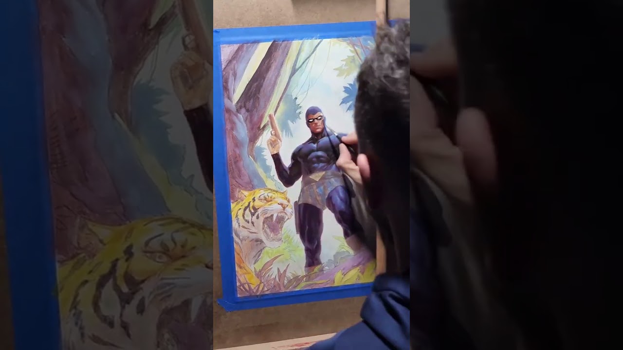 Timelapse video of the original Frew cover 2025 (90th anniversary special) by Ben Bradi