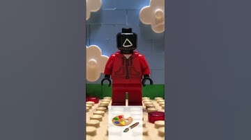 How to make Squid Game guards in LEGO