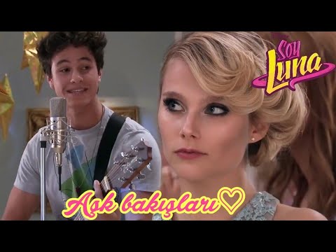 Simon ve Ambar arasında kaçamak aşk bakışları - Soy Luna 1.Sezon 74.Bölüm Simbar Türkçe Dublaj