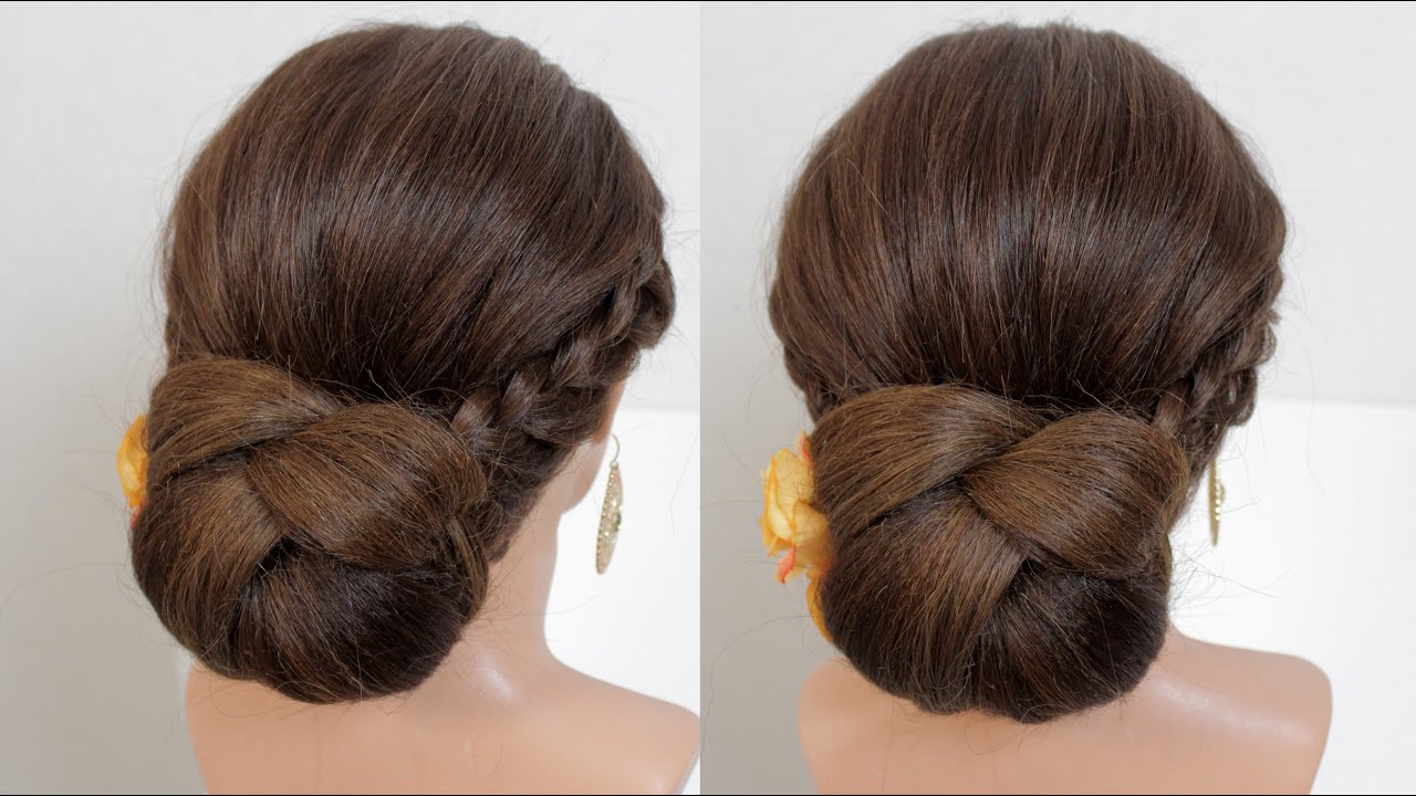 Easy hairstyle. New Bridal Updo For Long.