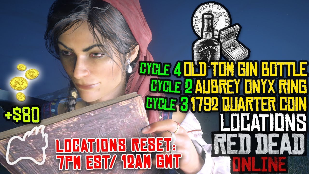 RED DEAD ONLINE Old Tom Gin Bottle CYCLE 4 Aubrey Ring CYCLE 2 & 1792