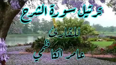 ترتيل سورة الشرح للقارئ عامر الكاظمي