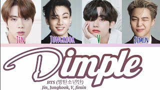 BTS (방탄소년단)-Dimple/Illegal (보조개)LYRICS (Color Coded Lyrics Eng/Rom/Han) Resimi