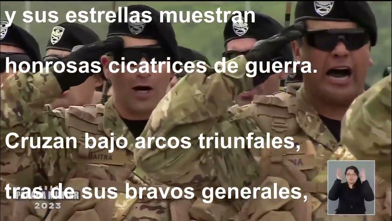 Letra Los Viejos Estandartes Ejército de Chile entonan su himno en la Parada Militar 2023 Letra Los Viejos Estandartes Ejército de Chile entonan su himno en la Parada Militar 2023