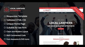 Local Lawyers & Attorneys – Business HTML5 Responsive Template for Law Firm | Themeforest Website