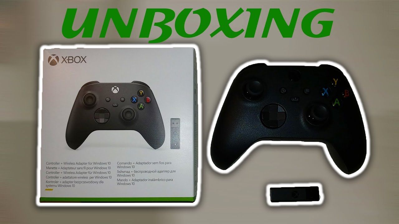 Xbox Wireless Controller + Wireless Adapter Unboxing - YouTube