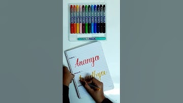 Ananya, Aradhya, Akshita NAME Calligraphy! | Mention your name in the comments! | The Convivial Home