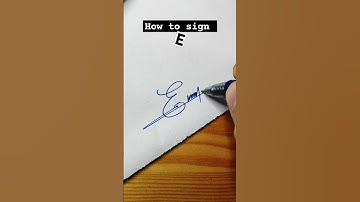 How to sign the letter ❤️ E ❤️