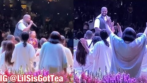 KANYE WEST SUNDAY SERVICE PERFORMS NEW JESUS IS KING ALBUM AT THE FORUM IN LOS ANGELES !! KENNY G!!